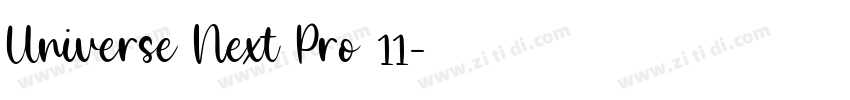 Universe Next Pro 11字体转换